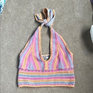 Hollister Multicolor Crochet Camisole